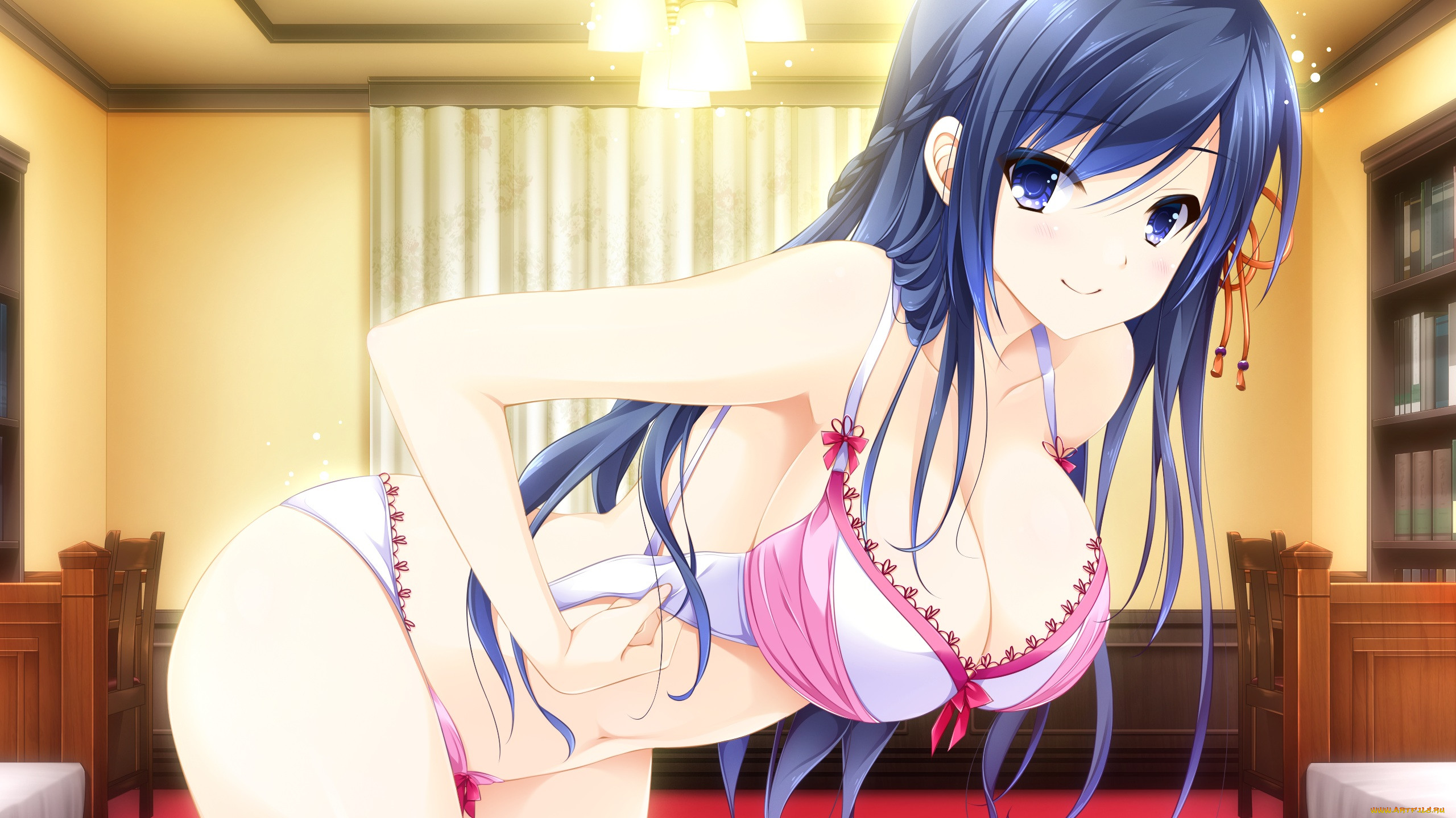 Under boob anime - 🧡 Safebooru - 1girl ;) and armpits arms up bikini black...